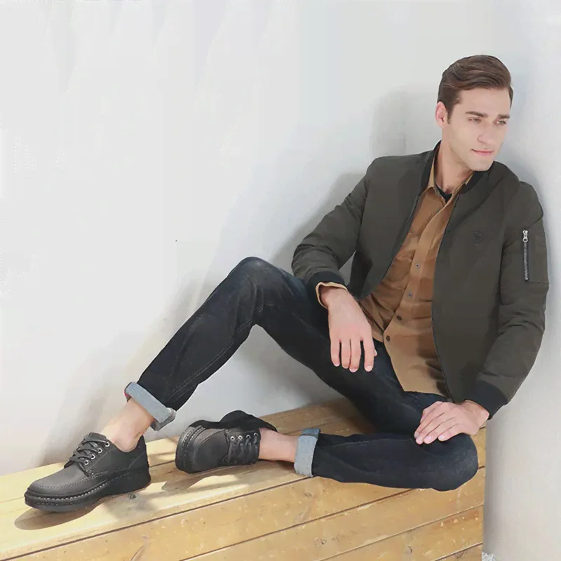 🛍 Туфли Golden Camel мужские, натуральная кожа, английский стиль, дизайнерская повседневная обувь, роскошные-4