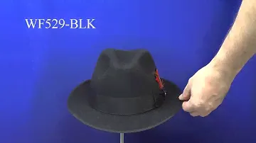 WF529-BLK Шляпа фетровая Scala DETROIT