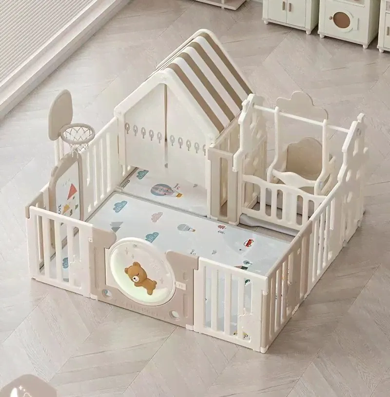 Манеж Unix Kids DeLuxe House Camel 150x180 см