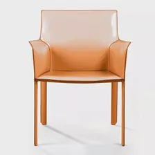 Стул с подлокотниками Barrie, кожа camel Top concept Коричневый