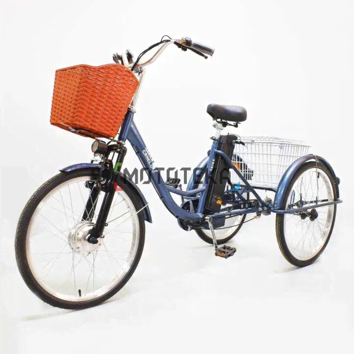 Электровелосипед GreenCamel (ГринКэмел) Трайк-24 (R24 500W 48V 15Ah) Синий-0