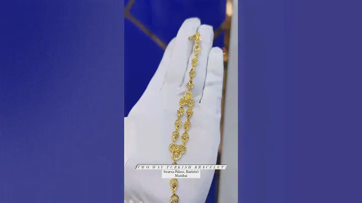 Gold Turkish Bracelet by Swarna Palace
