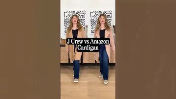 J.Crew Vs Amazon Cardigan