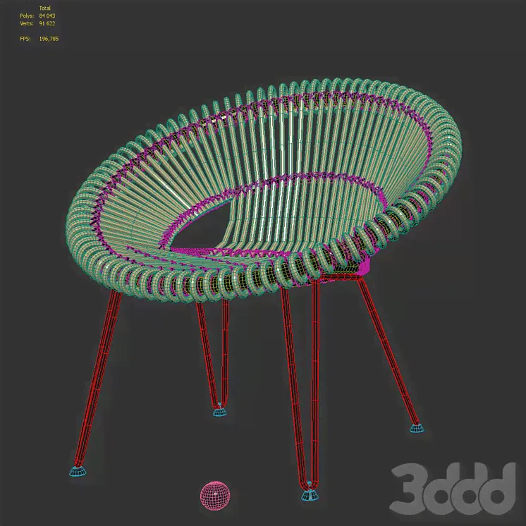 Кресло Roy Lounge Camel - Кресла - 3D модель-0