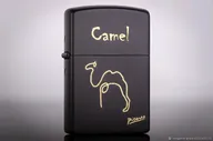 Зажигалка Zorro чёрная с гравировкой Camel Picasso