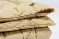 Одеяло Фабрика снов Gold Camel Верблюжья шерсть, супер зимнее, 140 х 205 см, светло-коричневый