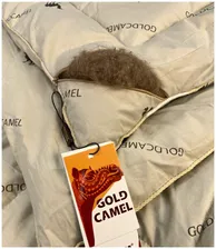 Одеяло Фабрика снов Gold Camel Верблюжья шерсть, супер зимнее, 140 х 205 см, светло-коричневый