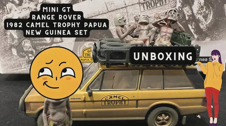 UNBOXING MINI GT 1/64 RANGE ROVER 1982 CAMEL TROPHY PAPUA NEW GUINEA SET
