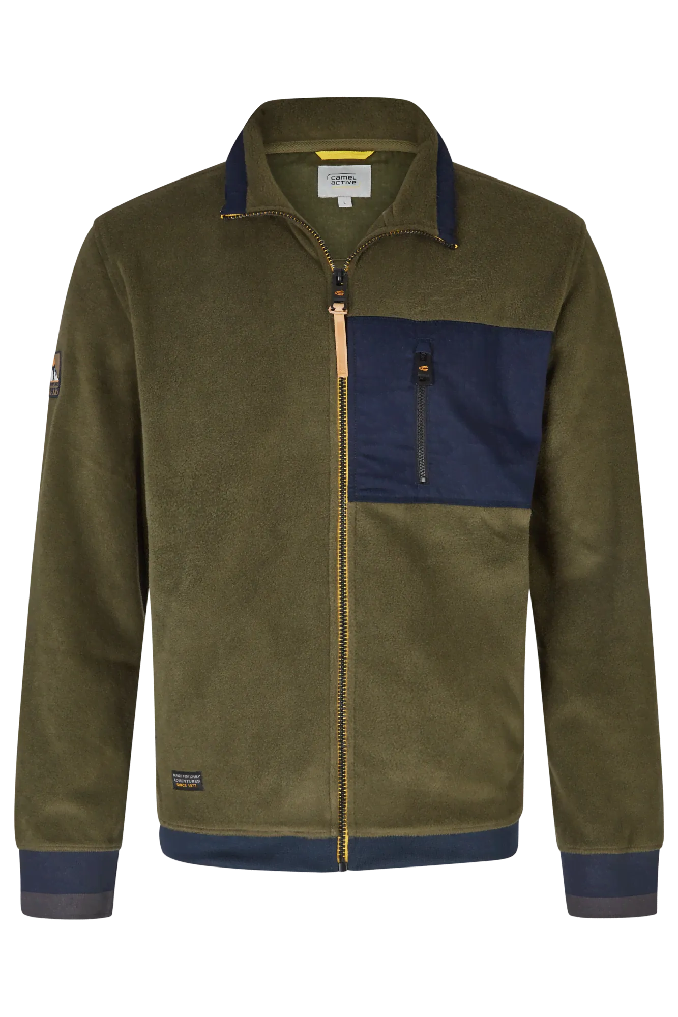 Мужская толстовка Camel Active, оливковая, Оливковый-1