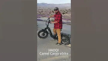 Conquer Desert Rides at Your Own Pace with HAOQI CAMEL Cargo Ebike! 🐪🚴‍♂️#ebike #electricbike #haoqi