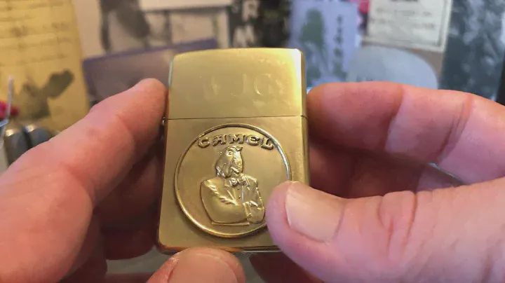 A Pair Of Cleaned Up And Polished Brass Zippo Lighters
